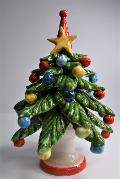 Albero di Natale in ceramica Produzione artigianale di Caltagirone  h.18/19 cm