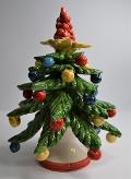 Albero di Natale in ceramica Produzione artigianale di Caltagirone  h.18/19 cm