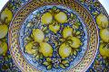 Piatto con limoni in ceramica da parete Produzione artigianale di Caltagirone Diametro 55cm