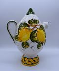 Bummulo malandrino con limoni Produzione artigianale di Santo Stefano di Camastra h.21 cm