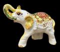 Elefante decoro melograno Produzione artigianale di Caltagirone H 16cm