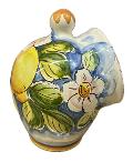 Saliera a salvadanaio Produzione artigianale Santo Stefano di Camastra H 20cm