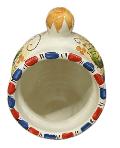 Saliera a salvadanaio in ceramica siciliana con melograni Produzione artigianale di Caltagirone H 20cm