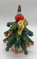 Albero di Natale in ceramica Produzione artigianale di Caltagirone H 18/19cm