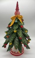 Albero di Natale in ceramica Produzione artigianale di Caltagirone H 30cm