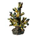 Corallo ornamentale in ceramica siciliana colore giallo sabbia Produzione artigianale di Palermo h.15cm