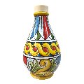 Oliera in ceramica siciliana decoro carretto Produzione artigianale di Caltagirone h.15cm