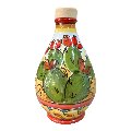 Oliera in ceramica siciliana decoro con fichi d'india Produzione artigianale di Caltagirone h.15cm