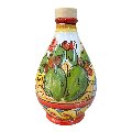 Oliera in ceramica siciliana decoro con fichi d'india Produzione artigianale di Caltagirone h.15cm