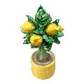 Albero di limoni in ceramica siciliana Produzione artigianale di Caltagirone h.15 cm