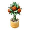 Albero di arance in ceramica siciliana Produzione artigianale  di Caltagirone h.15cm