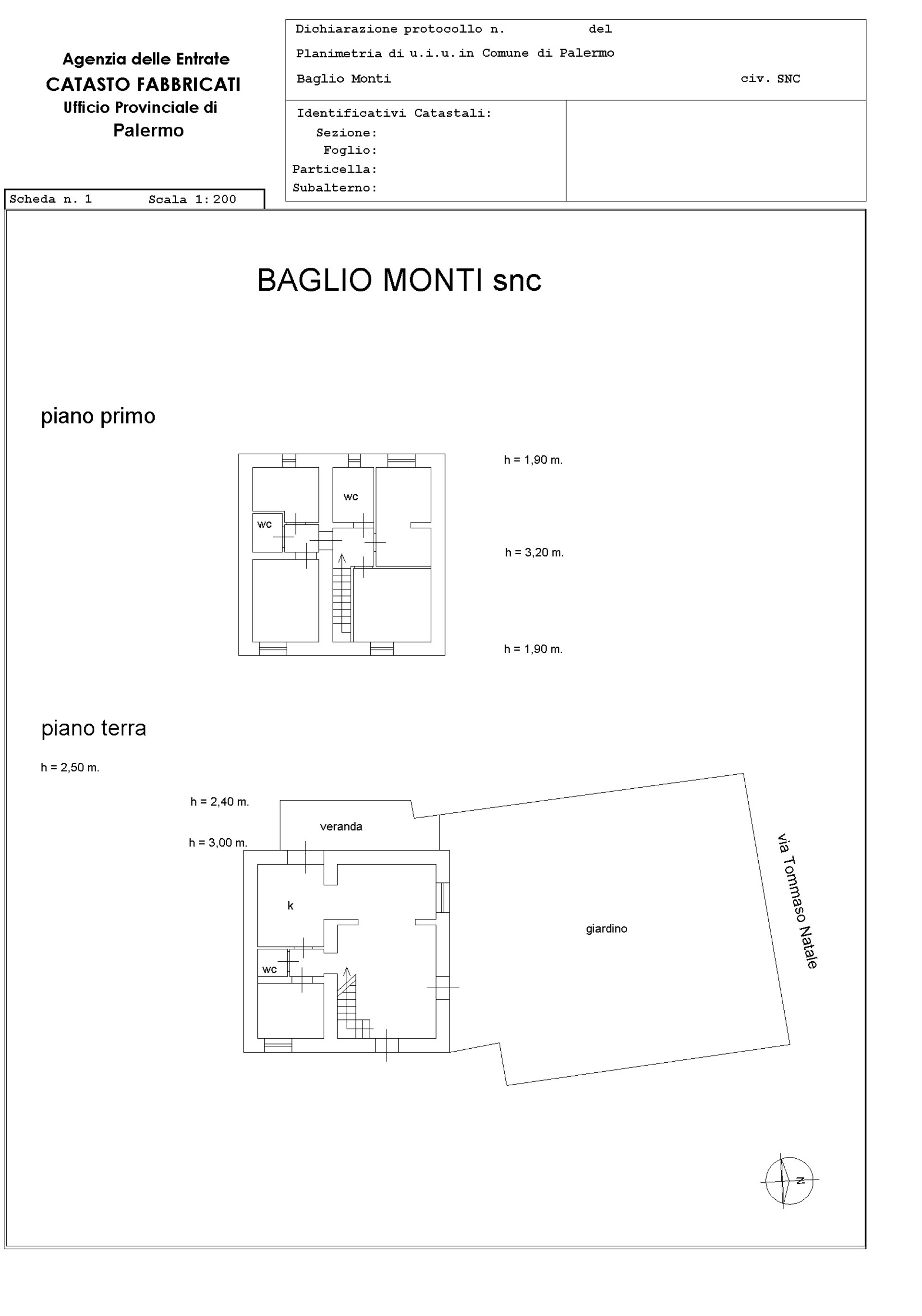 Fabbricato indipendente in Vendita a Palermo Cardillo