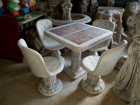 TAVOLO E PANCHE RETTE E CON SPALLIERA GOLDEN