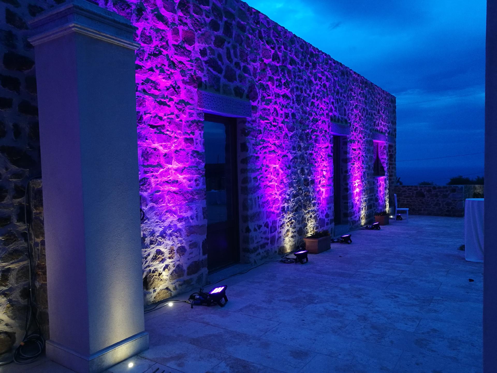 SERVICE FARI ARCHITETTURALI Luminarie Matrimonio