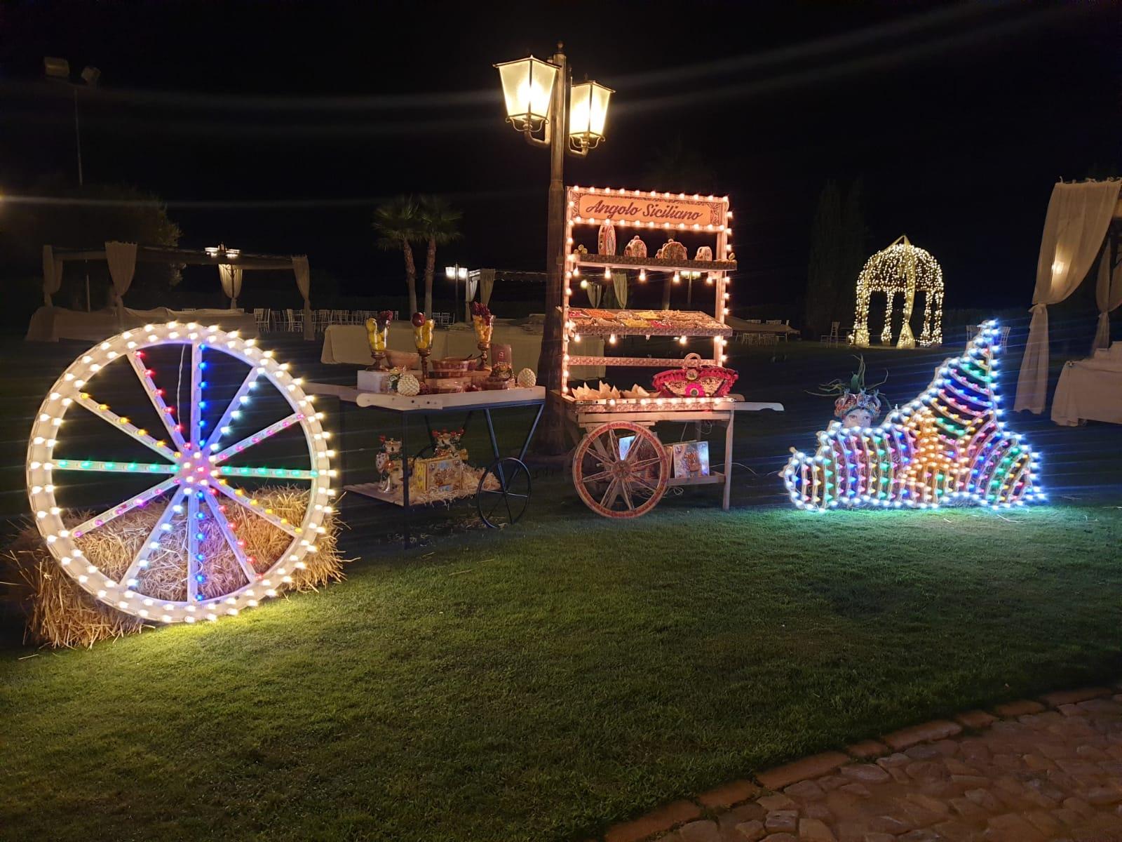 LUMINARIE TEMA SICILIANO Luminarie Matrimonio