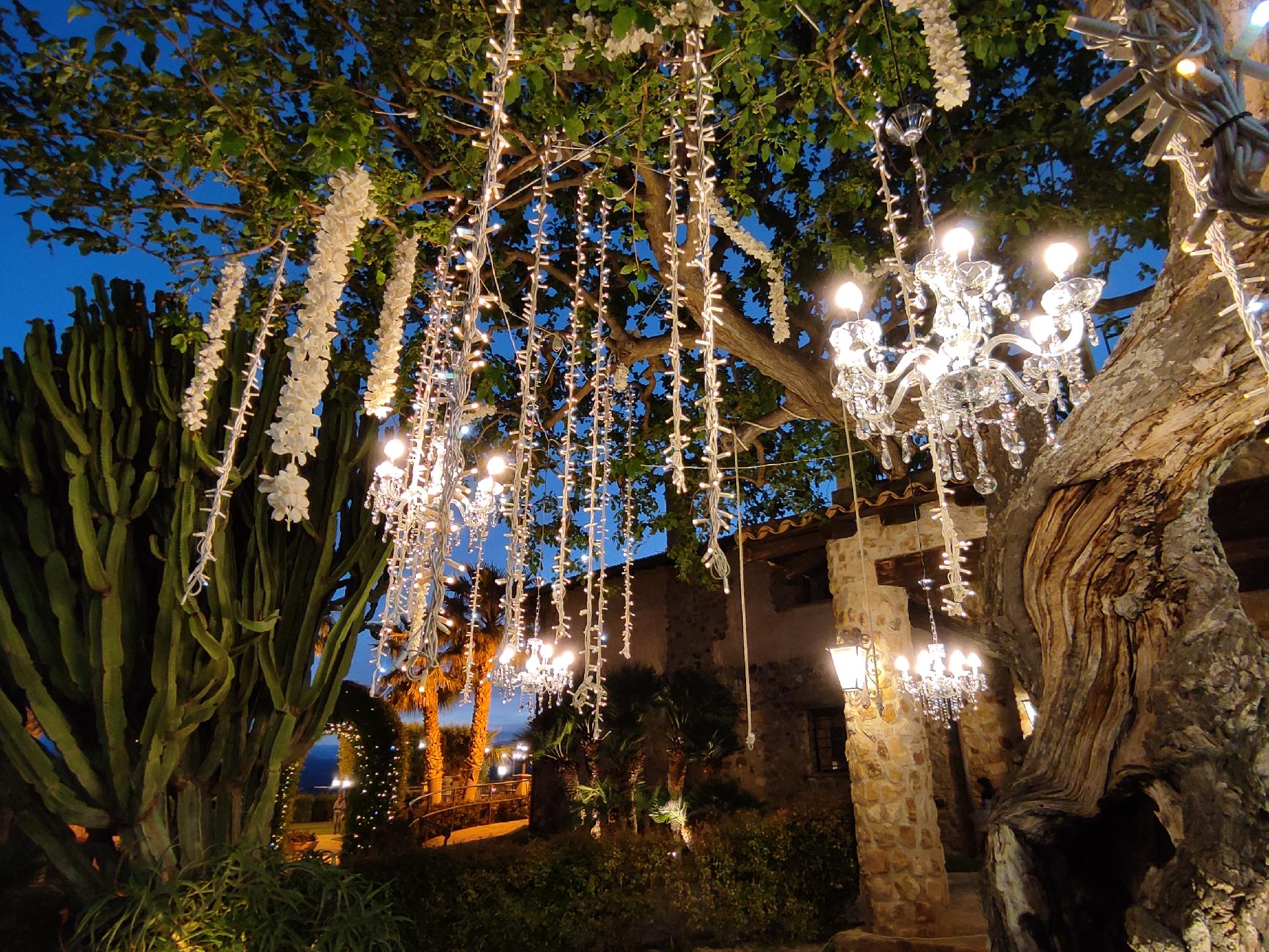 GRAPPOLI PENDENTI LUCI PENDENTI Luminarie Matrimonio