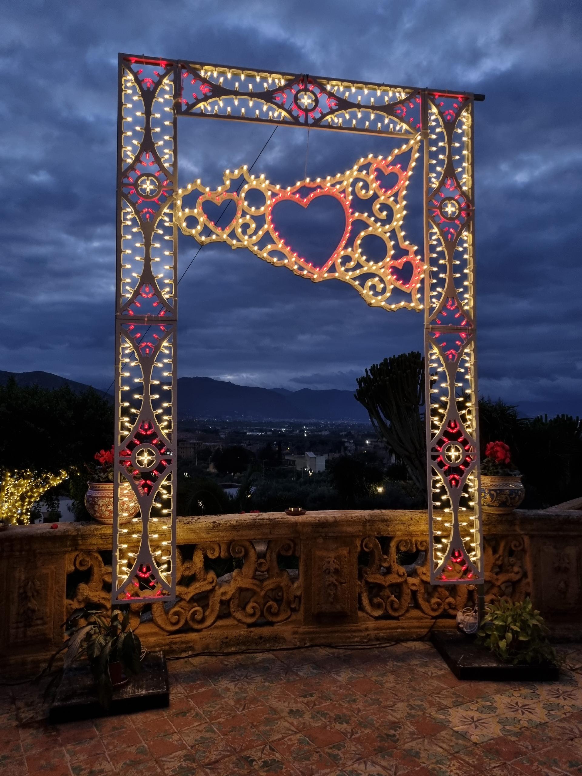 CUORE LUMINOSO 3D Classico Luminarie Matrimonio - Bolognetta (Palermo)