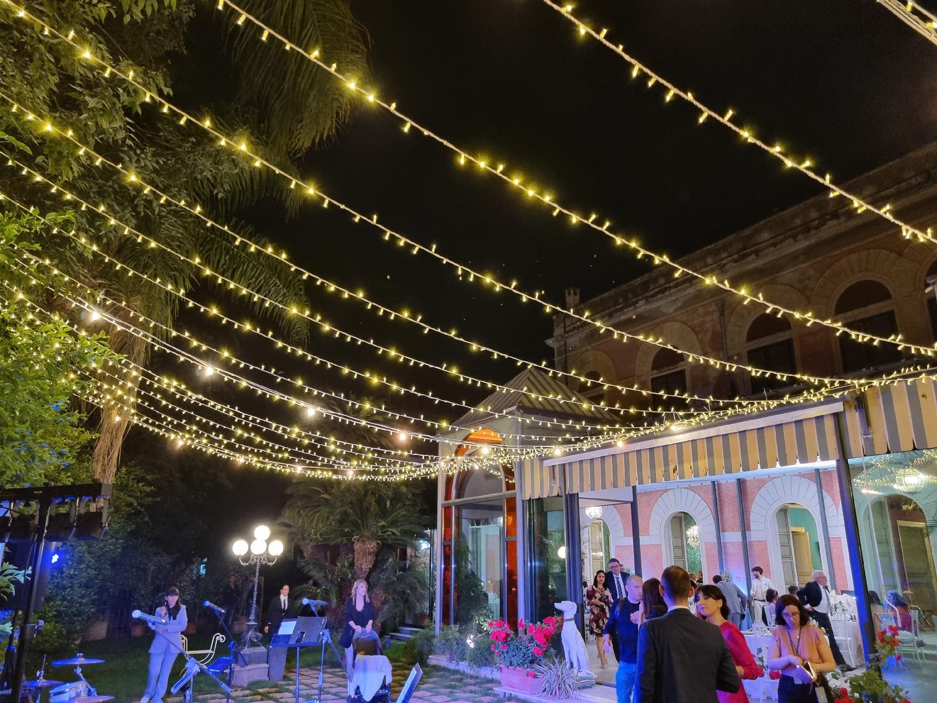 CIELO STELLATO MISTO - MICROLUCI E VINTAGE Luminarie Matrimonio