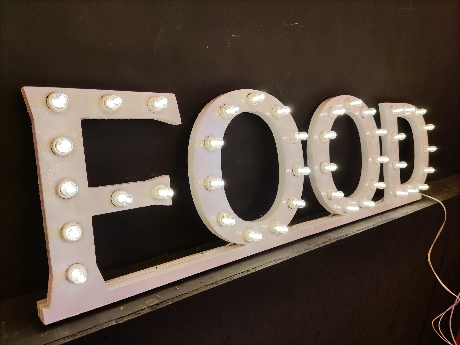 SCRITTE MOD.RELAX PERSONALIZZATE Luminarie d'arredo Scritte Luminose