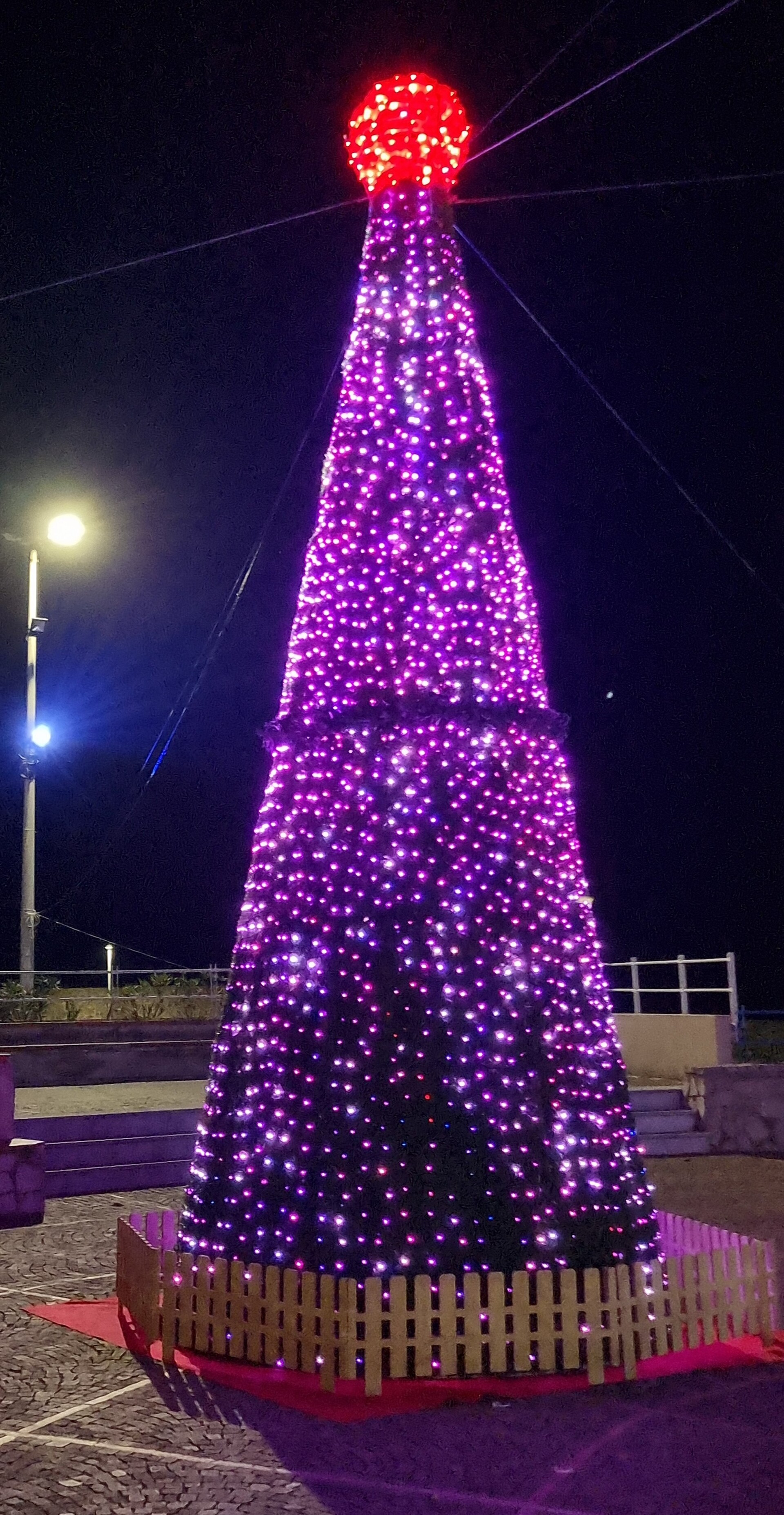 ALBERO RGB PLAY 3D 12Mt Luminarie Natalizie per Piazze