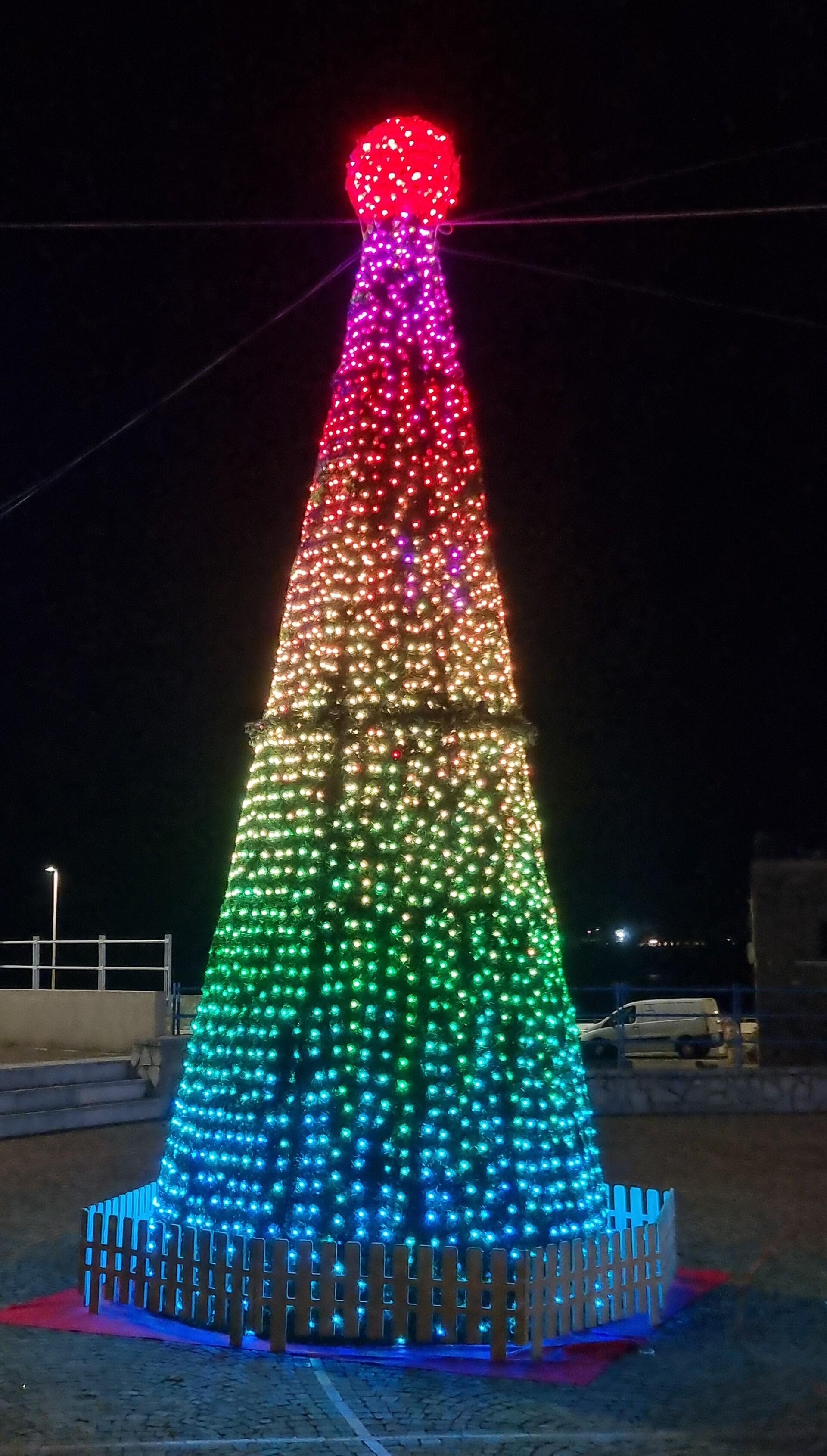 ALBERO RGB PLAY 3D 12Mt Luminarie Natalizie per Piazze