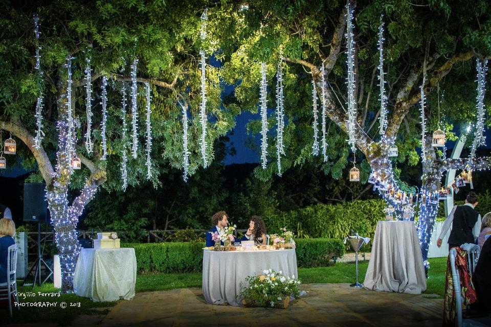 PALMA LUMINOSA LUCI PENDENTI Luminarie Matrimonio