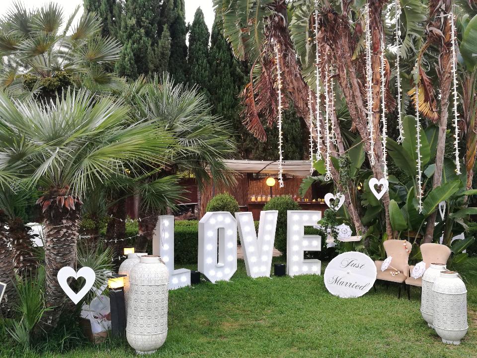 SCRITTA LOVE 3D Classica Luminarie Matrimonio