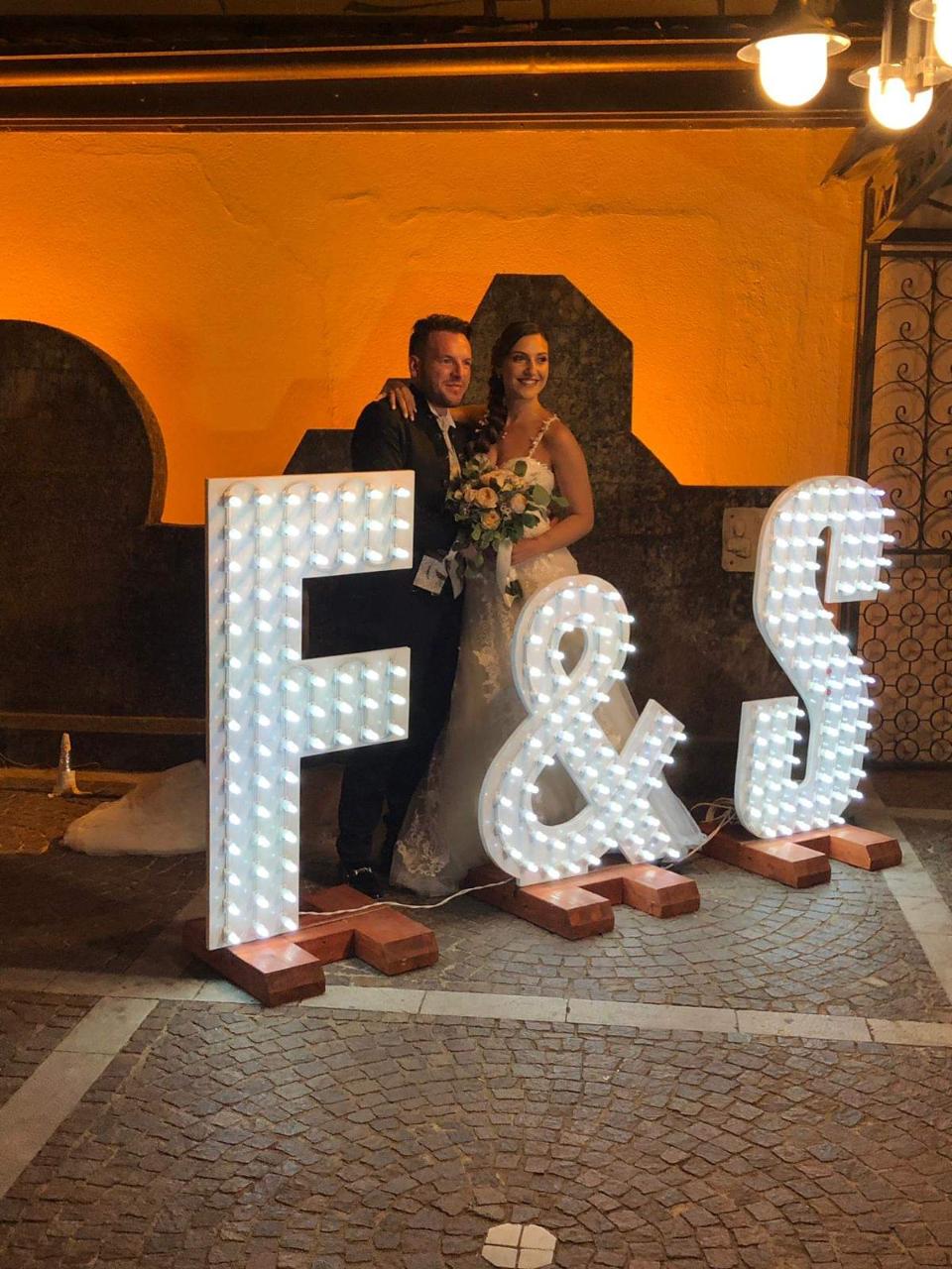 ACRONIMO INIZIALE SPOSI Luminarie Matrimonio