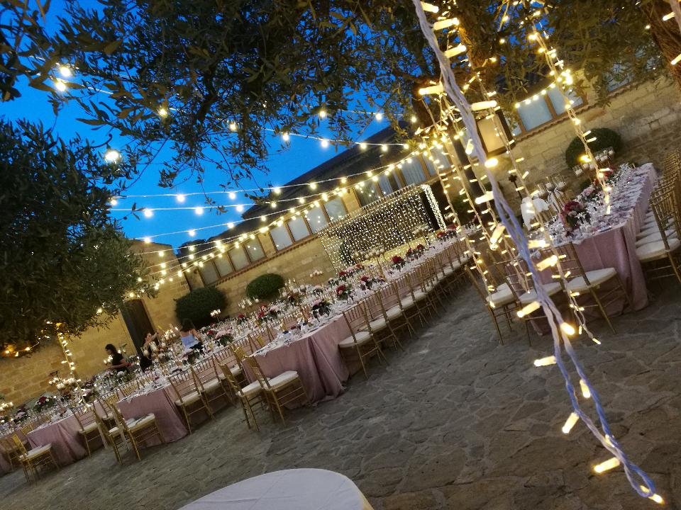 PALMA LUMINOSA LUCI PENDENTI Luminarie Matrimonio