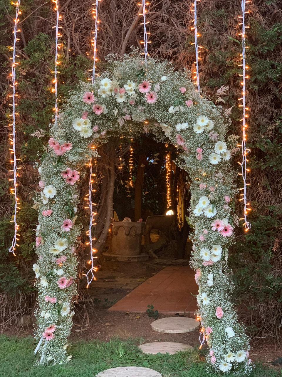 PALMA LUMINOSA LUCI PENDENTI Luminarie Matrimonio