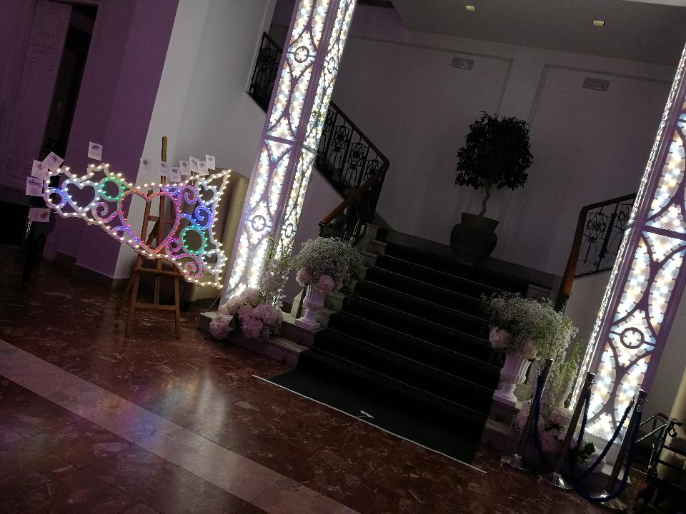 PIANTANA CHARLESTON Trifacciale Luminarie Matrimonio