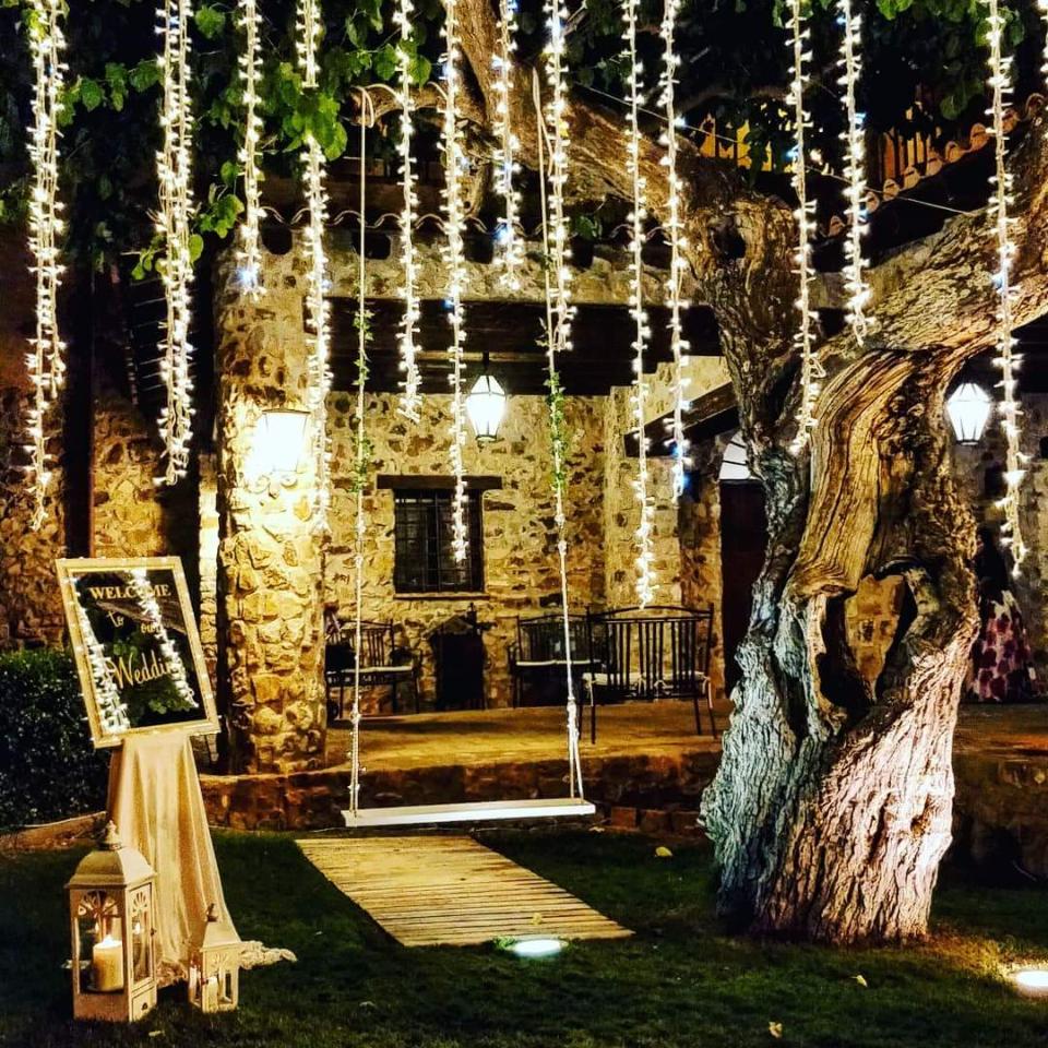 PALMA LUMINOSA LUCI PENDENTI Luminarie Matrimonio