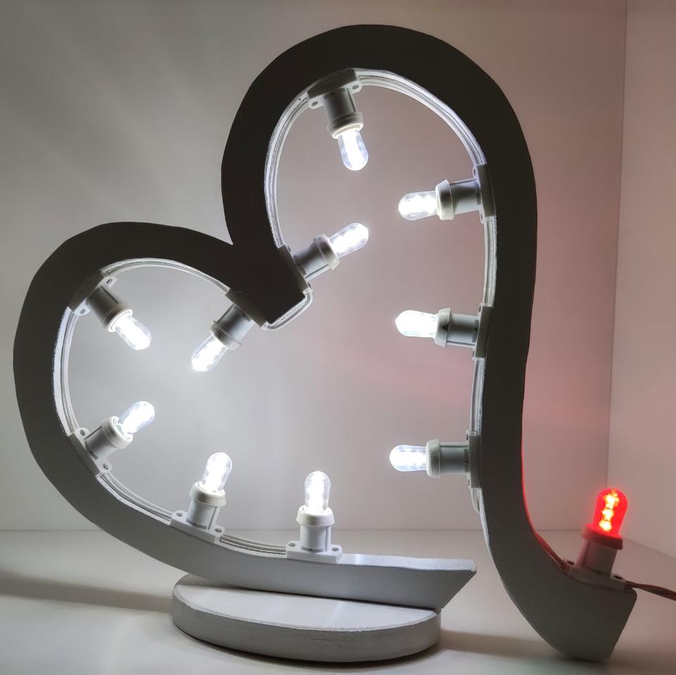 CUORE con Scia Luminare d'Arredo