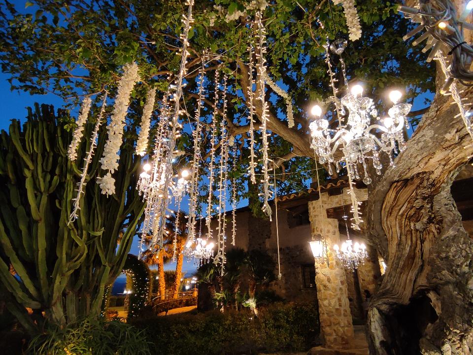 GRAPPOLI PENDENTI LUCI PENDENTI Luminarie Matrimonio