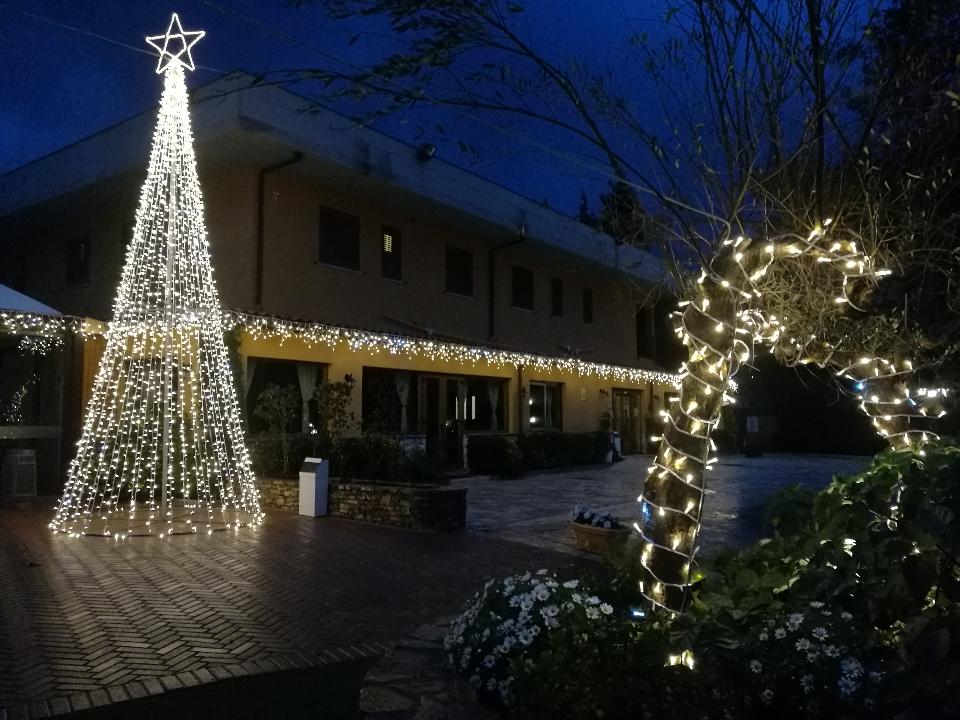 ALBERI CON STRINGHE TRIS Luminarie Natalizie per Piazze