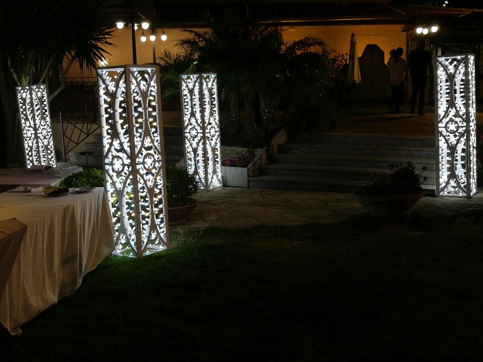 PIANTANA CHARLESTON Trifacciale Luminarie Matrimonio