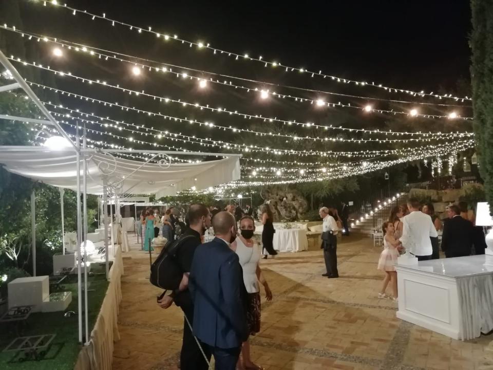 CIELO STELLATO MISTO - MICROLUCI E VINTAGE Luminarie Matrimonio