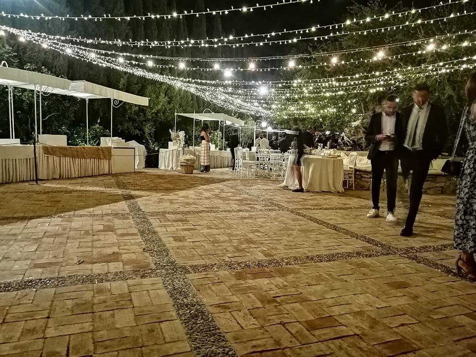 CIELO STELLATO MISTO - MICROLUCI E VINTAGE Luminarie Matrimonio