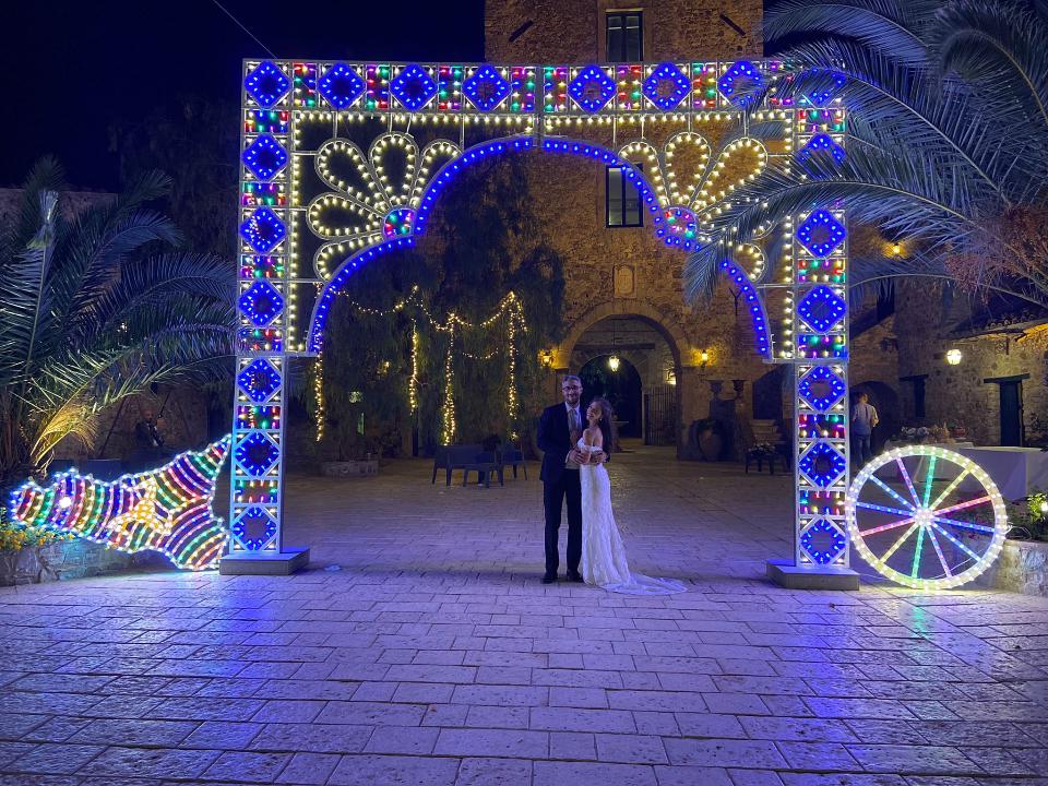 ARCO LUMINOSO FLOWERS 550 Luminarie Matrimonio