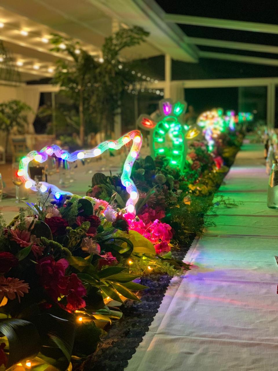 CENTROTAVOLA SICILIANO LUMINOSO PER MATRIMONIO Luminarie Matrimonio