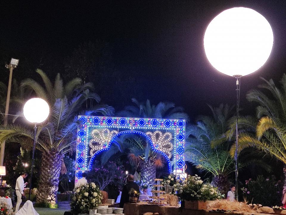 PIANTANA GLOBO ILLUMINAZIONE GIARDINO MATRIMONIO Luminarie Matrimonio