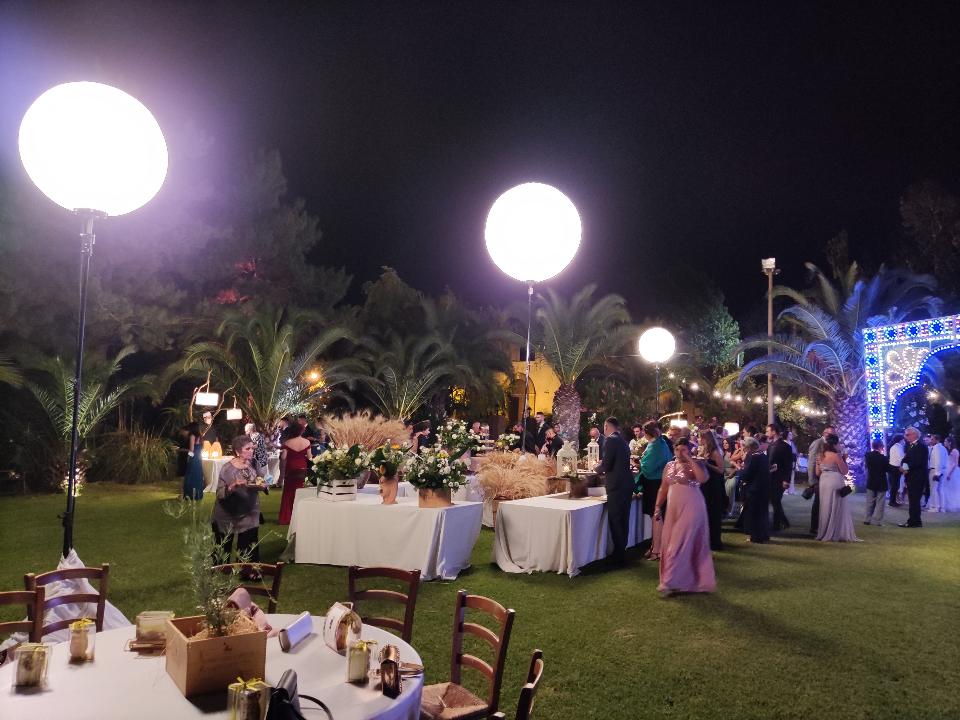 PIANTANA GLOBO ILLUMINAZIONE GIARDINO MATRIMONIO Luminarie Matrimonio