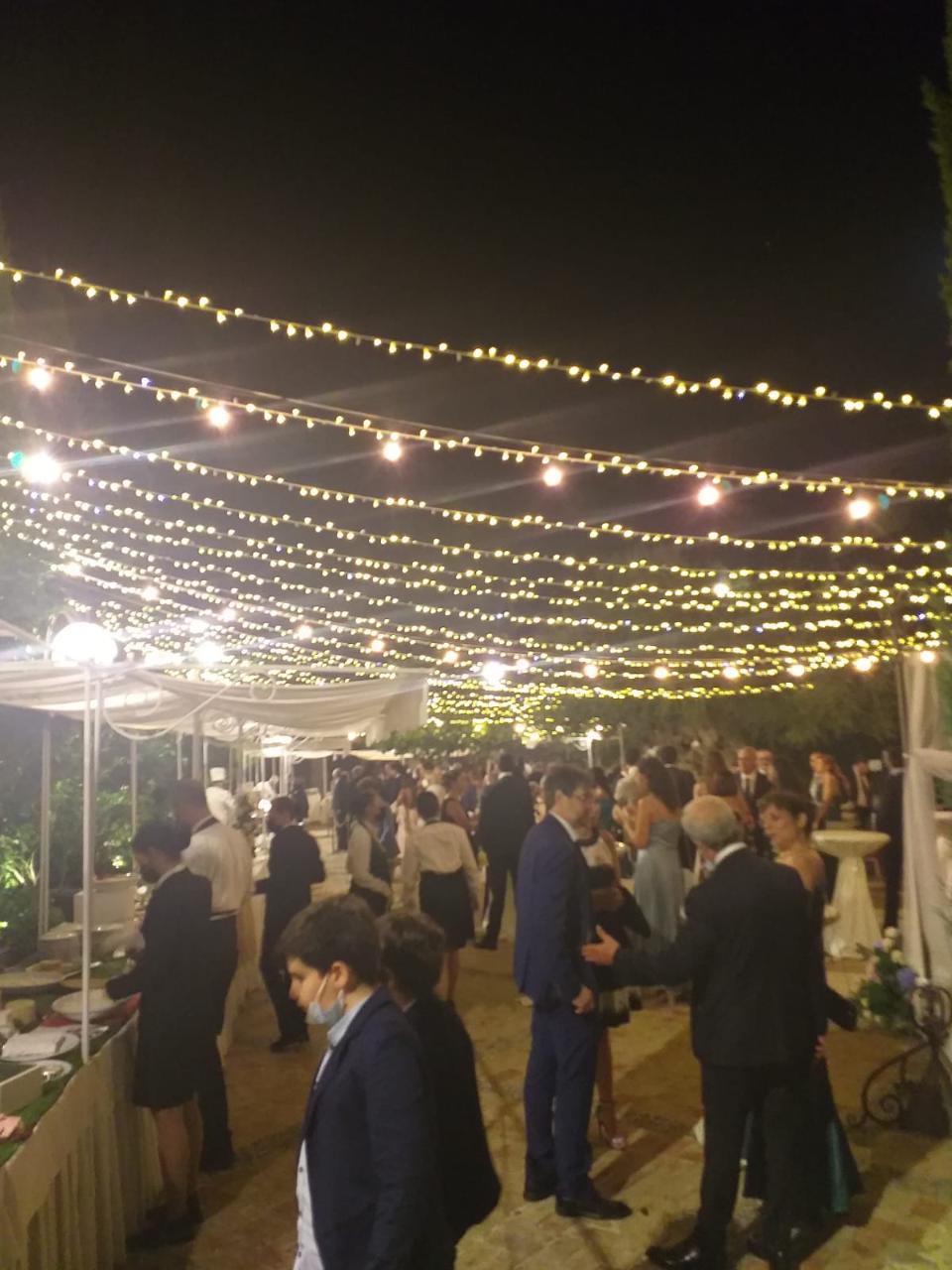 CIELO STELLATO MISTO - MICROLUCI E VINTAGE Luminarie Matrimonio