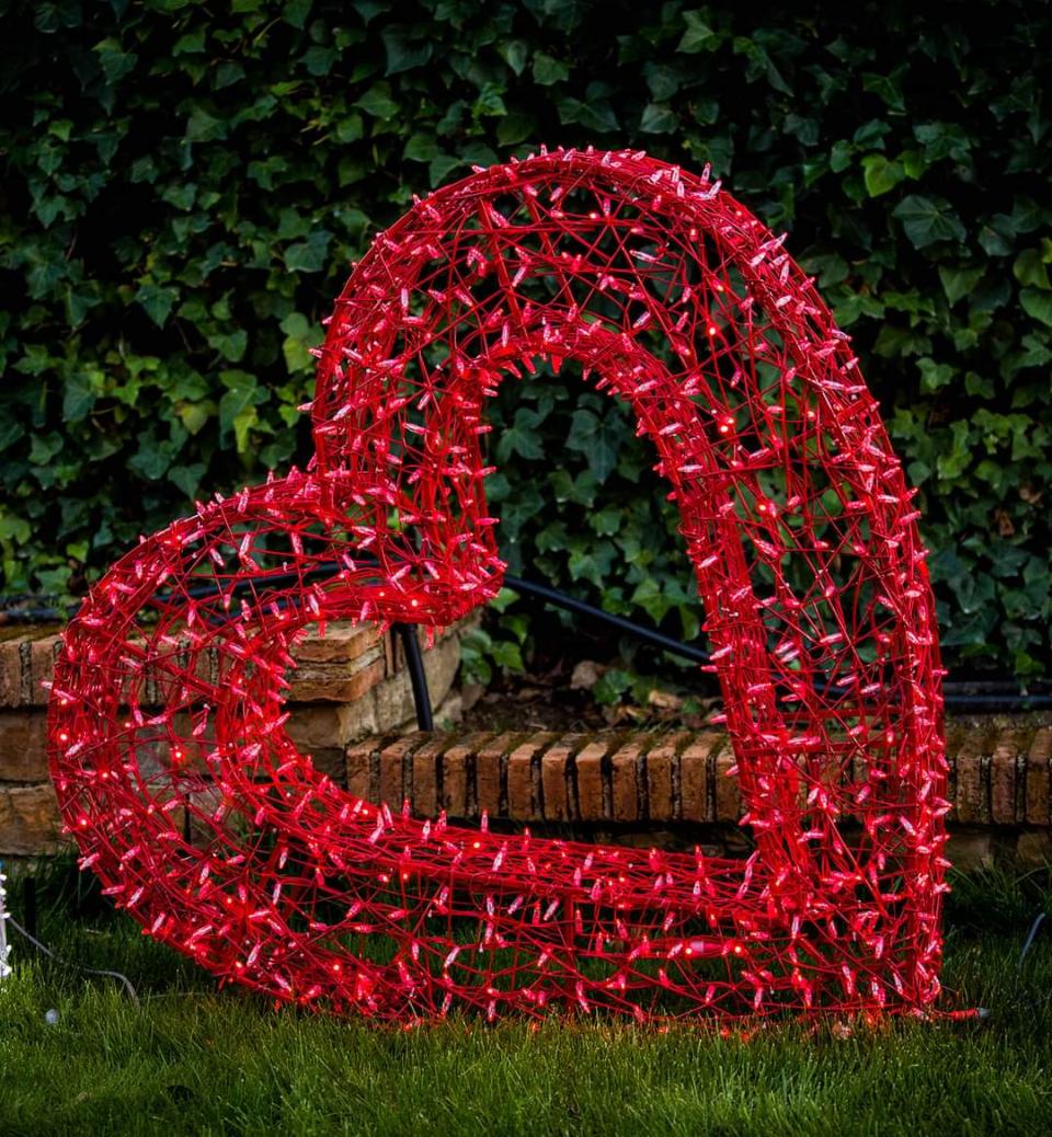 Cuore da giardino Metal Strutture Luminaria Natalizia