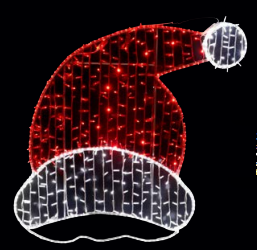 FACCIA BABBO NATALE E CAPPELLO Luminarie Natalizie per Strade