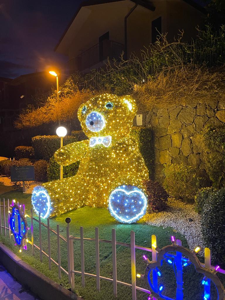 ORSO SELFIE 3D Luminarie Natalizie per Piazze