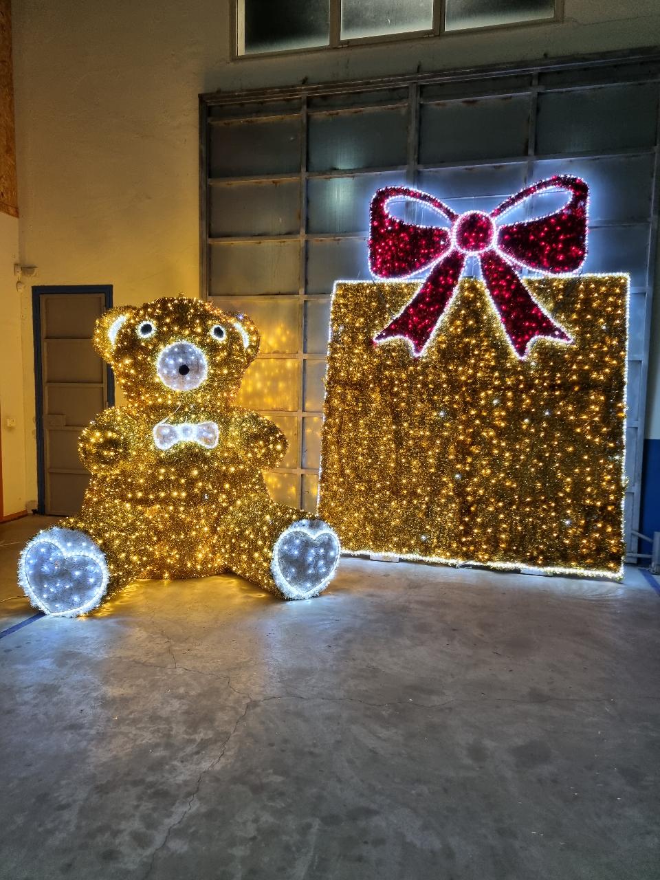 ORSO YOGHI 3D Luminarie Natalizie per Piazze