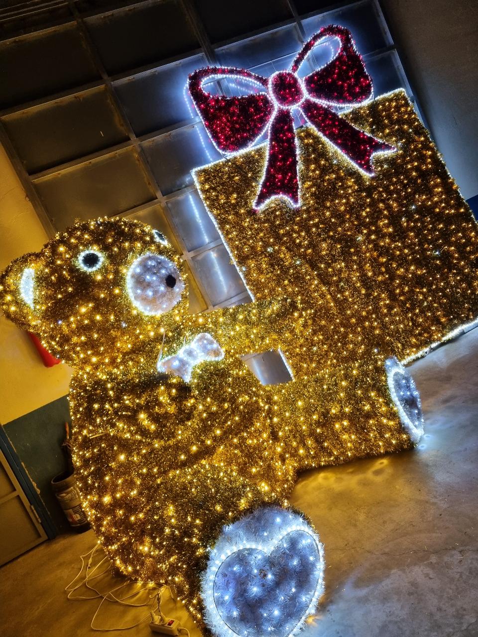 ORSO YOGHI 3D Luminarie Natalizie per Piazze