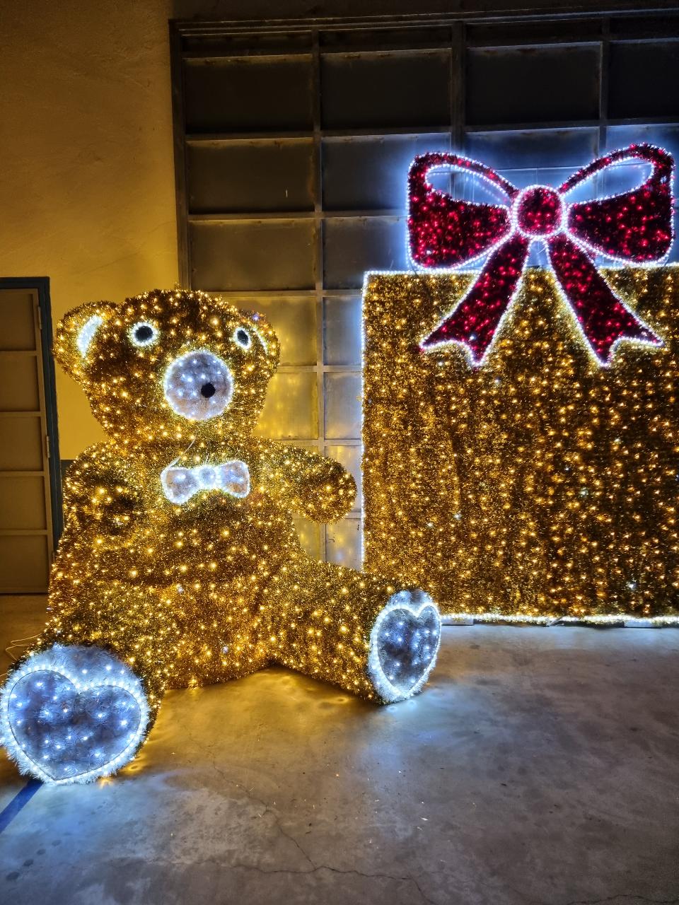 ORSO SELFIE 3D Luminarie Natalizie per Piazze