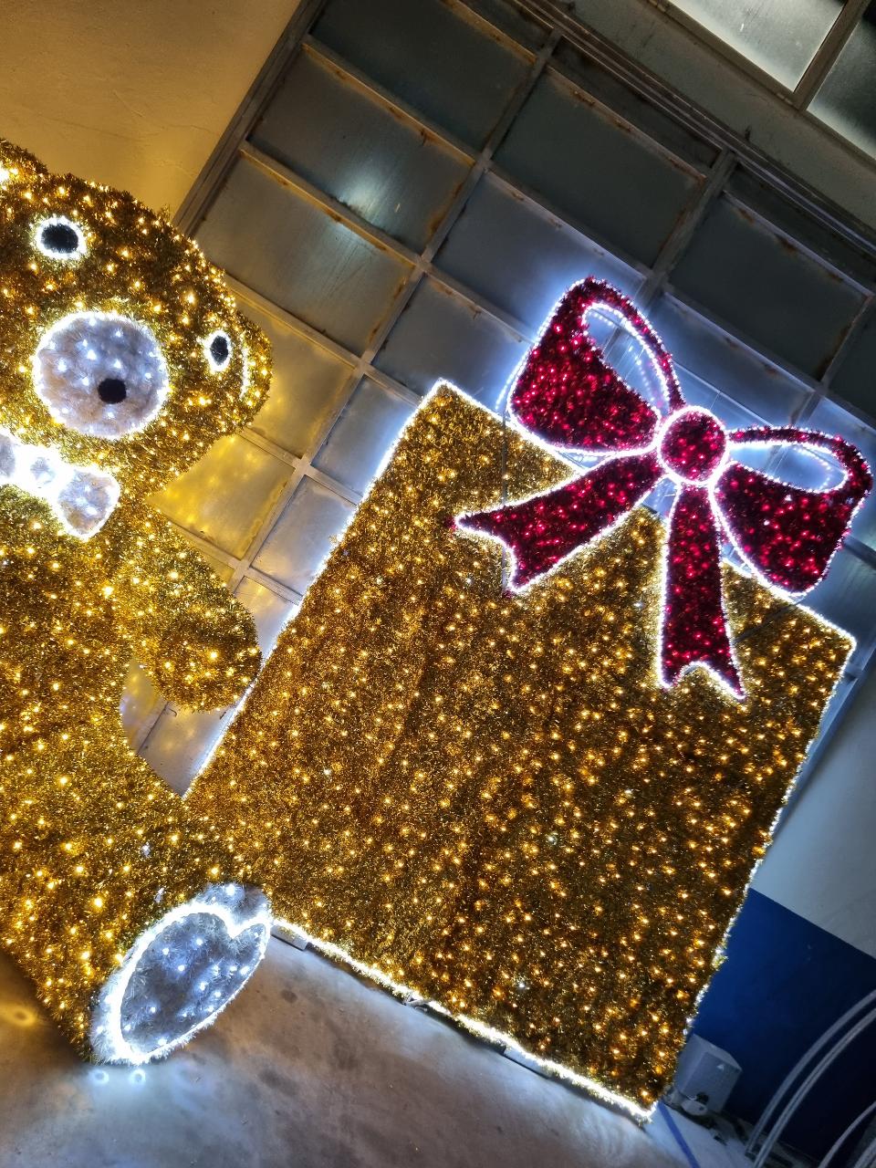 ORSO SELFIE 3D Luminarie Natalizie per Piazze